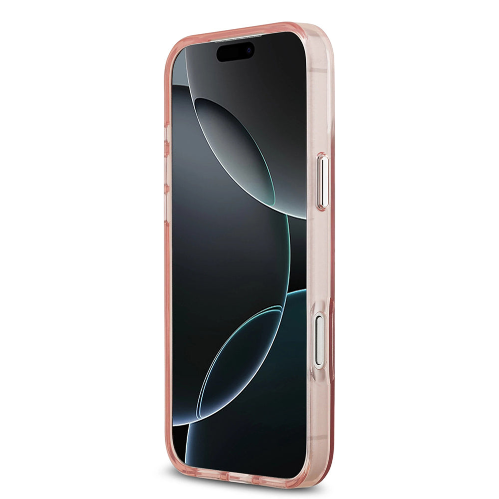 MagSafe-deksel for Apple iPhone 17 Pro Max, Guess, IML Gradient Triangle Logo, Rosa