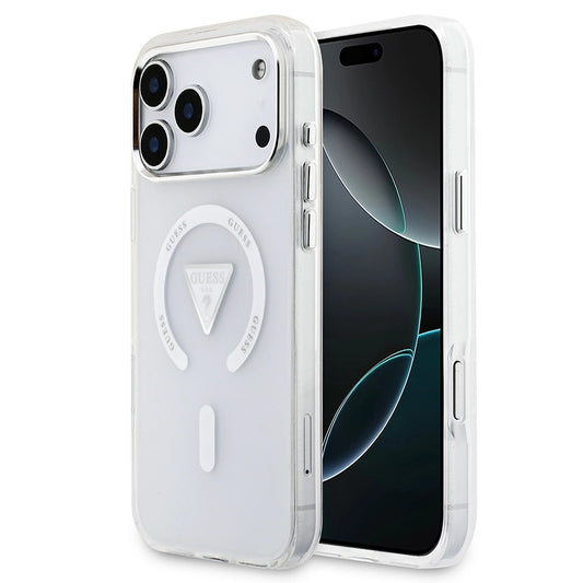 MagSafe deksel for Apple iPhone 17 Pro Max, Guess, IML Gradient Triangle Logo, Gjennomsiktig