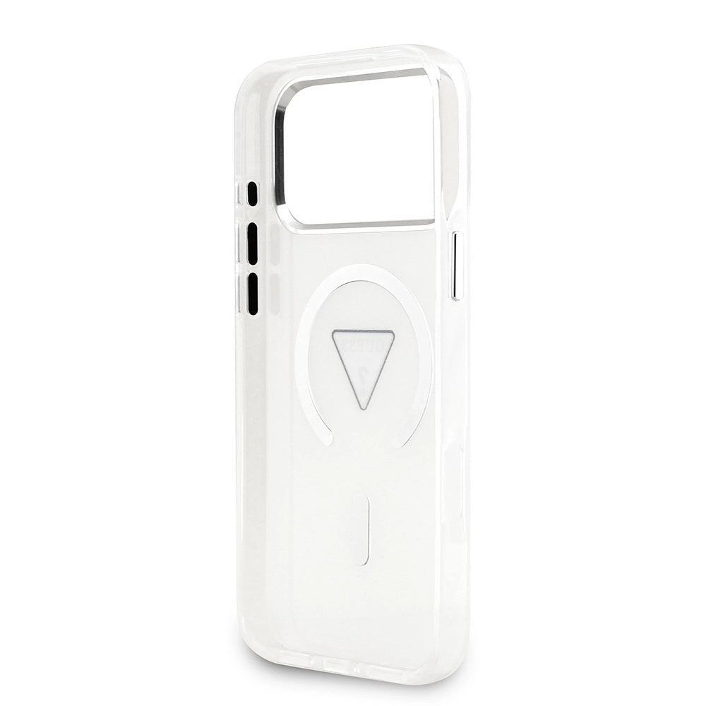 MagSafe deksel for Apple iPhone 17 Pro Max, Guess, IML Gradient Triangle Logo, Gjennomsiktig