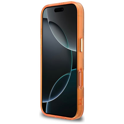 MagSafe-deksel for Apple iPhone 17 Pro Max, Guess, IML Peony Dot, Oransje