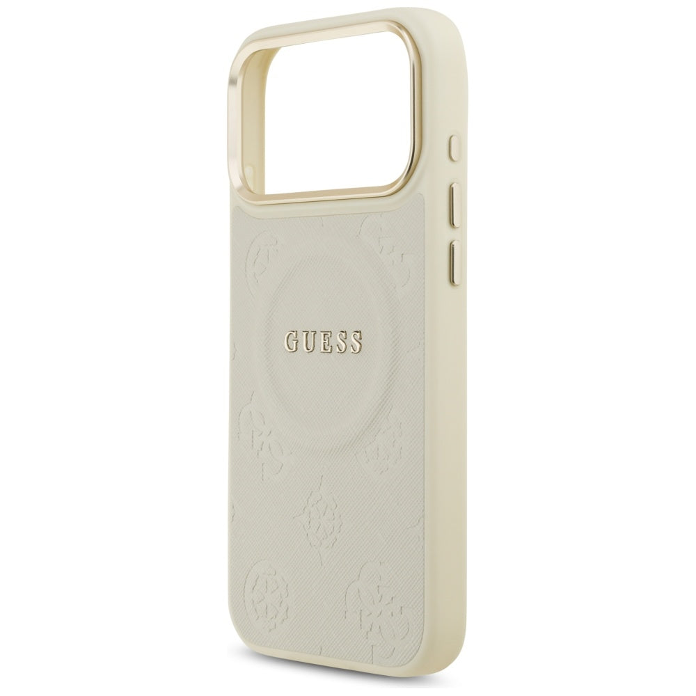 MagSafe-deksel for Apple iPhone 17 Pro Max, Guess, Peony Hot Stamp, Beige