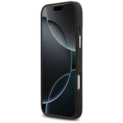 MagSafe-deksel for Apple iPhone 17 Pro Max, Guess, Peony Hot Stamp, Svart