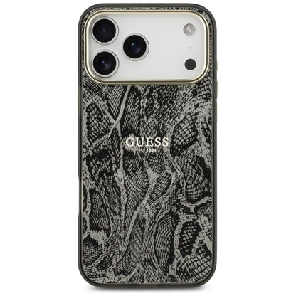 MagSafe-deksel for Apple iPhone 17 Pro Max, Guess, Python-mønster, Svart
