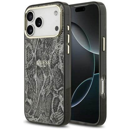 MagSafe-deksel for Apple iPhone 17 Pro Max, Guess, Python-mønster, Svart