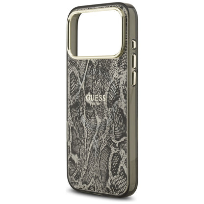 MagSafe-deksel for Apple iPhone 17 Pro Max, Guess, Python-mønster, Svart