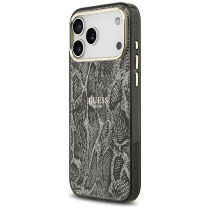 MagSafe-deksel for Apple iPhone 17 Pro Max, Guess, Python-mønster, Svart