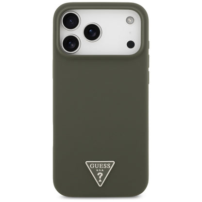 MagSafe-deksel for Apple iPhone 17 Pro Max, Guess, Triangle Logo, Kaki