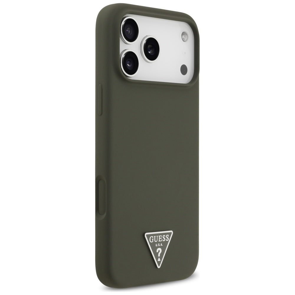 MagSafe-deksel for Apple iPhone 17 Pro Max, Guess, Triangle Logo, Kaki