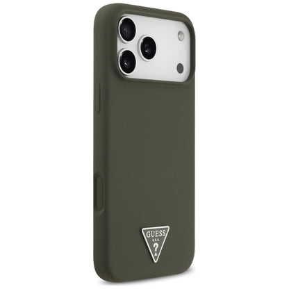 MagSafe-deksel for Apple iPhone 17 Pro Max, Guess, Triangle Logo, Kaki
