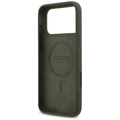 MagSafe-deksel for Apple iPhone 17 Pro Max, Guess, Triangle Logo, Kaki