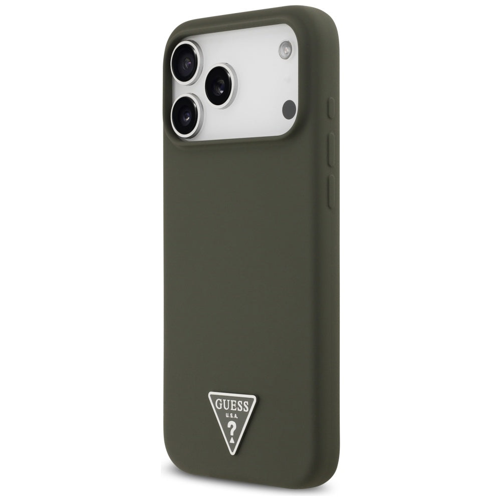 MagSafe-deksel for Apple iPhone 17 Pro Max, Guess, Triangle Logo, Kaki
