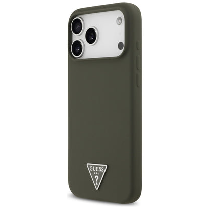 MagSafe-deksel for Apple iPhone 17 Pro Max, Guess, Triangle Logo, Kaki