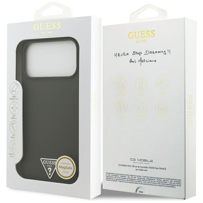 MagSafe-deksel for Apple iPhone 17 Pro Max, Guess, Triangle Logo, Kaki