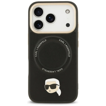MagSafe-deksel for Apple iPhone 17 Pro Max, Karl Lagerfeld, Big Strap Karl Metal Logo, Svart