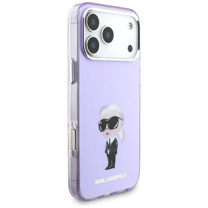 MagSafe-deksel for Apple iPhone 17 Pro Max, Karl Lagerfeld, IML Aquarelle Logo Karl, Lilla