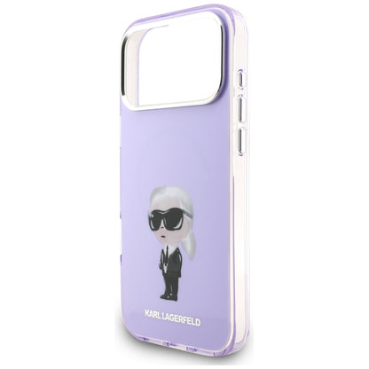 MagSafe-deksel for Apple iPhone 17 Pro Max, Karl Lagerfeld, IML Aquarelle Logo Karl, Lilla