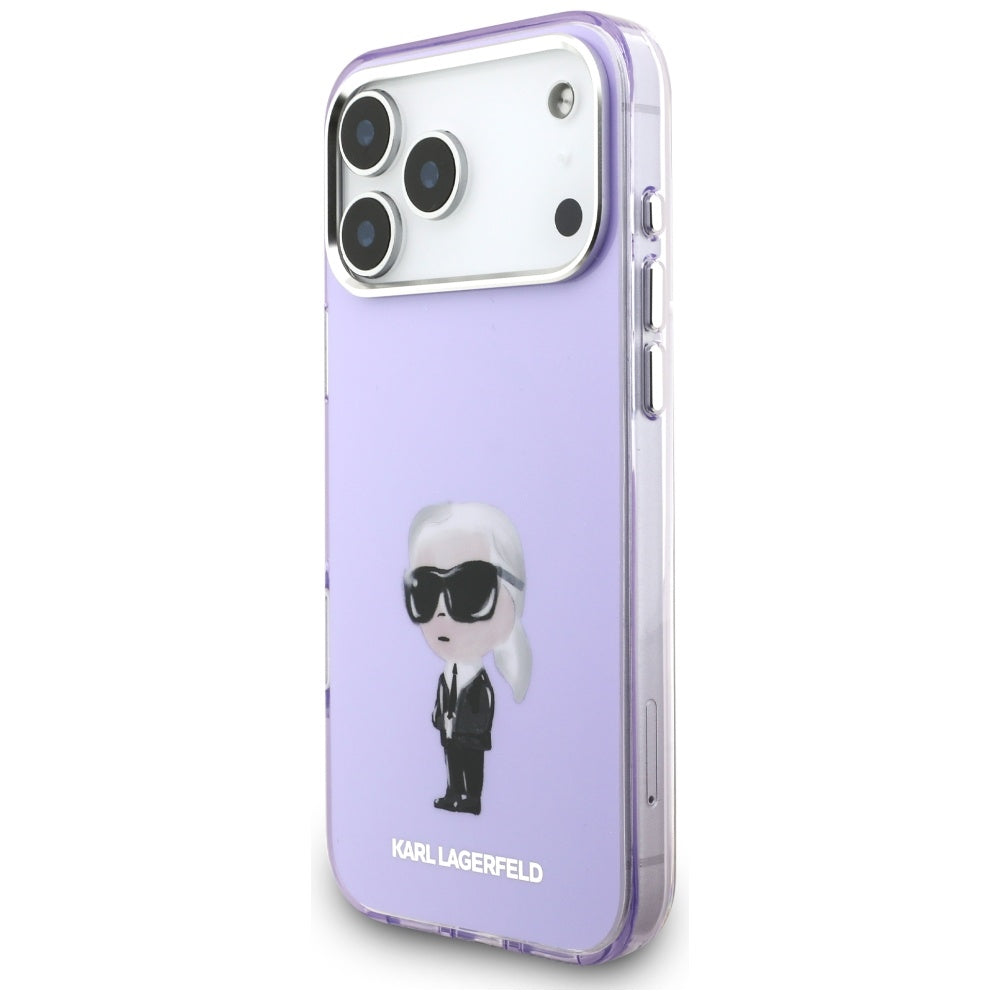 MagSafe-deksel for Apple iPhone 17 Pro Max, Karl Lagerfeld, IML Aquarelle Logo Karl, Lilla