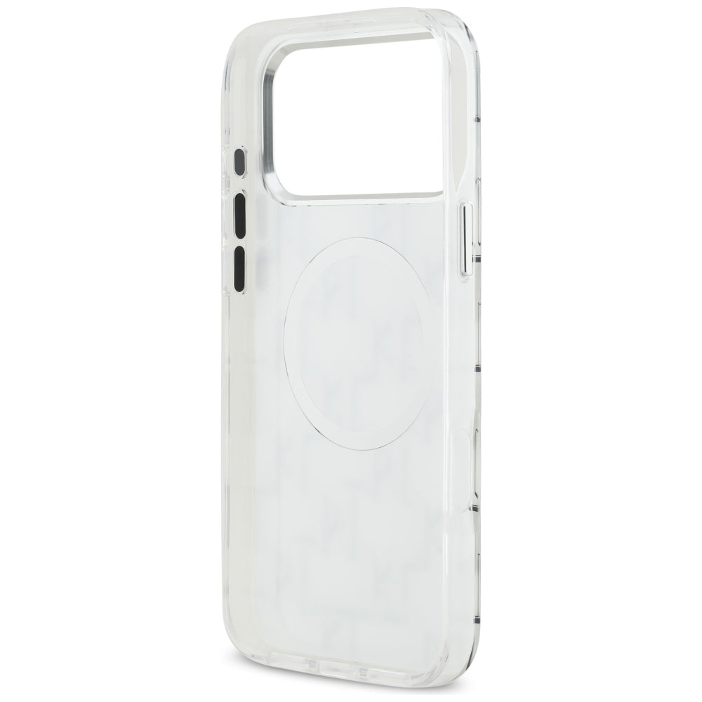 MagSafe-deksel for Apple iPhone 17 Pro Max, Karl Lagerfeld, IML KL Monogram, Hvit