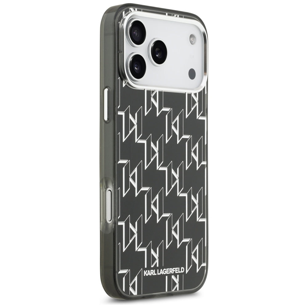 MagSafe-deksel for Apple iPhone 17 Pro Max, Karl Lagerfeld, IML KL Monogram, Svart