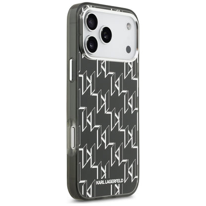 MagSafe-deksel for Apple iPhone 17 Pro Max, Karl Lagerfeld, IML KL Monogram, Svart