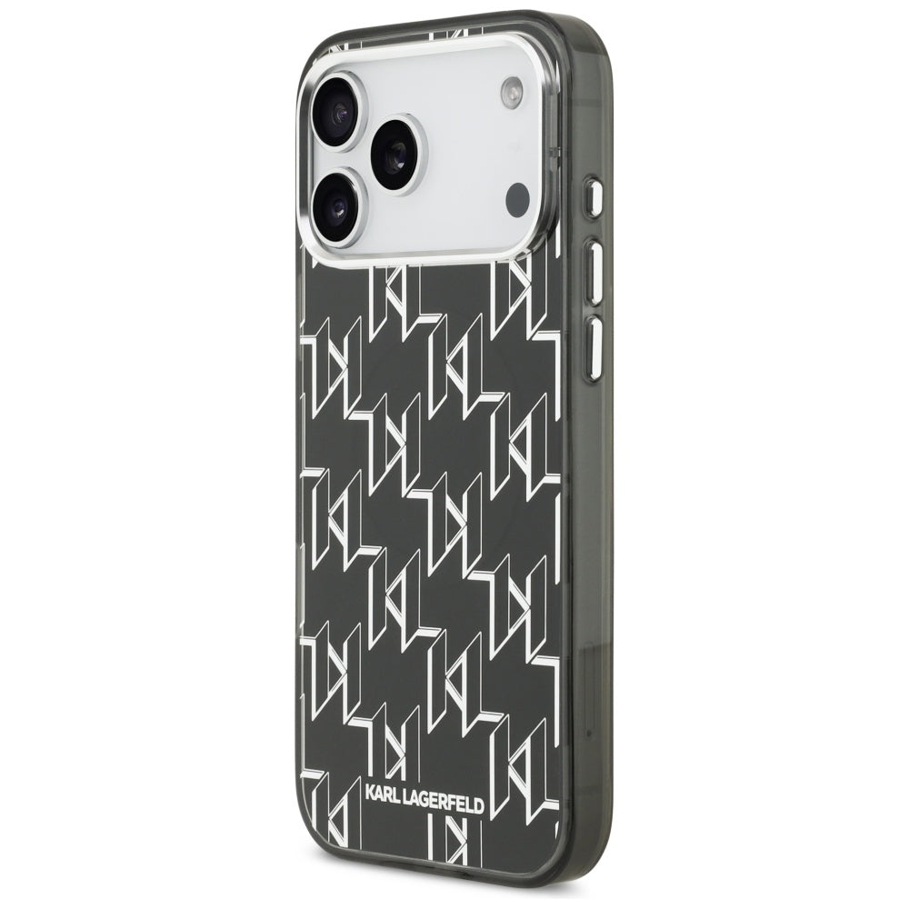 MagSafe-deksel for Apple iPhone 17 Pro Max, Karl Lagerfeld, IML KL Monogram, Svart