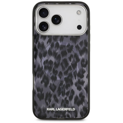 MagSafe deksel for Apple iPhone 17 Pro Max, Karl Lagerfeld, IML Leopard Pattern, Svart