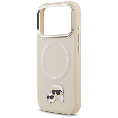 MagSafe-deksel for Apple iPhone 17 Pro Max, Karl Lagerfeld, Karl & Choupette Pins, Beige