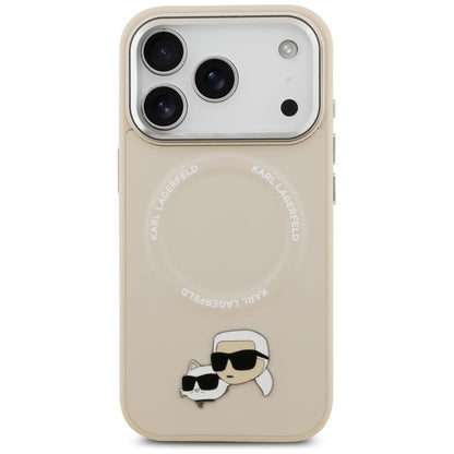 MagSafe-deksel for Apple iPhone 17 Pro Max, Karl Lagerfeld, Karl & Choupette Pins, Beige