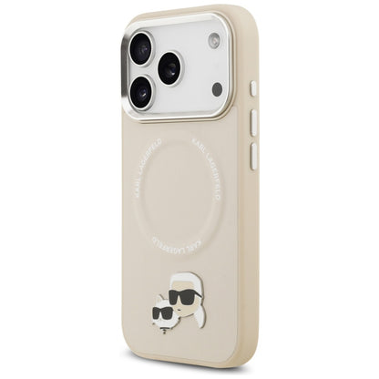 MagSafe-deksel for Apple iPhone 17 Pro Max, Karl Lagerfeld, Karl & Choupette Pins, Beige