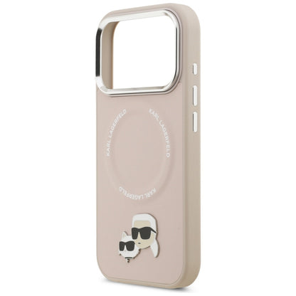 MagSafe-deksel for Apple iPhone 17 Pro Max, Karl Lagerfeld, Karl & Choupette Pins, Rosa