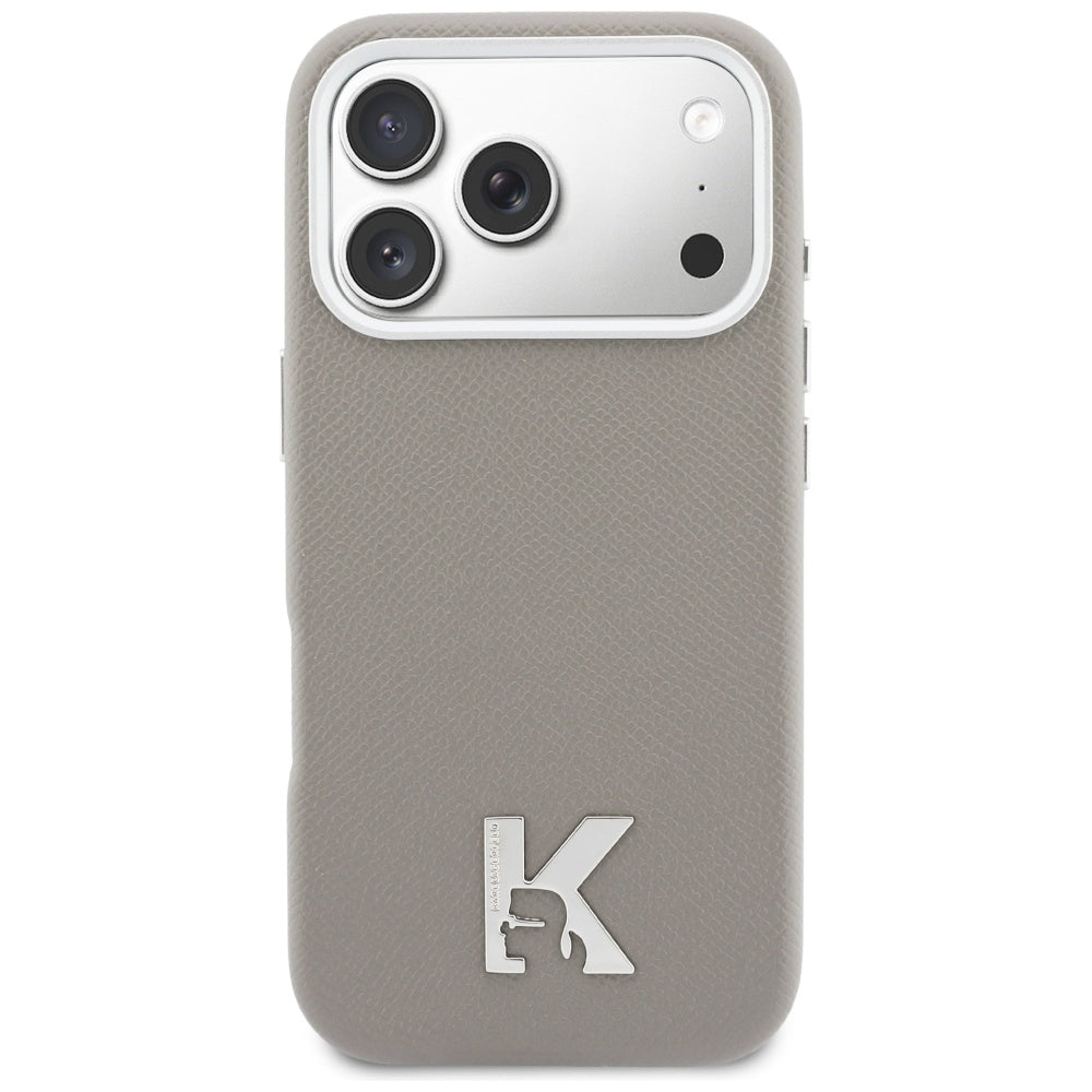 MagSafe-deksel for Apple iPhone 17 Pro Max, Karl Lagerfeld, Karl Head Logo, Grå