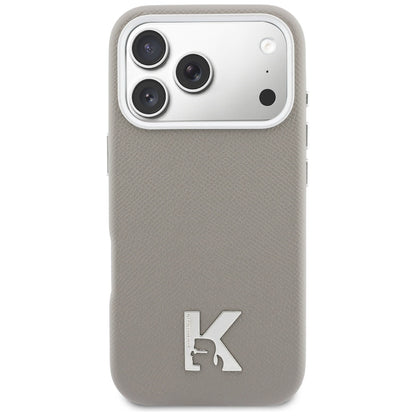 MagSafe-deksel for Apple iPhone 17 Pro Max, Karl Lagerfeld, Karl Head Logo, Grå
