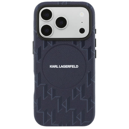 MagSafe-deksel for Apple iPhone 17 Pro Max, Karl Lagerfeld, KL Monogram Logo, Blå