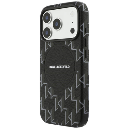 MagSafe deksel for Apple iPhone 17 Pro Max, Karl Lagerfeld, KL Monogram Logo, Svart