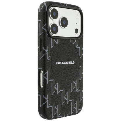 MagSafe deksel for Apple iPhone 17 Pro Max, Karl Lagerfeld, KL Monogram Logo, Svart