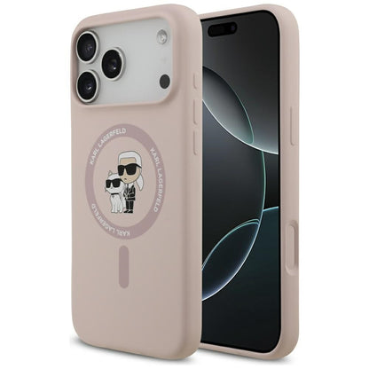 MagSafe-deksel for Apple iPhone 17 Pro Max, Karl Lagerfeld, Ring Karl & Choupette, Rosa