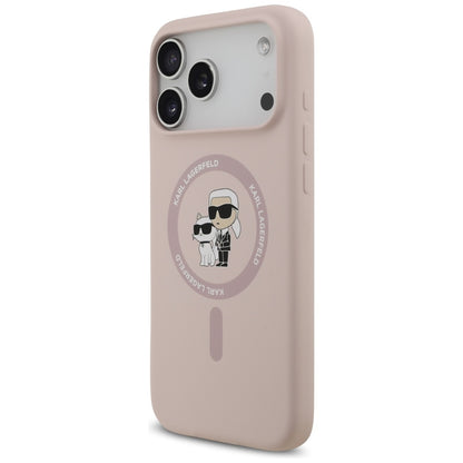 MagSafe-deksel for Apple iPhone 17 Pro Max, Karl Lagerfeld, Ring Karl & Choupette, Rosa