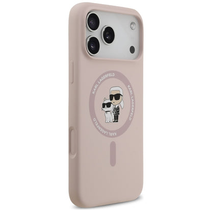 MagSafe-deksel for Apple iPhone 17 Pro Max, Karl Lagerfeld, Ring Karl & Choupette, Rosa
