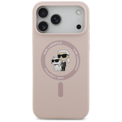 MagSafe-deksel for Apple iPhone 17 Pro Max, Karl Lagerfeld, Ring Karl & Choupette, Rosa