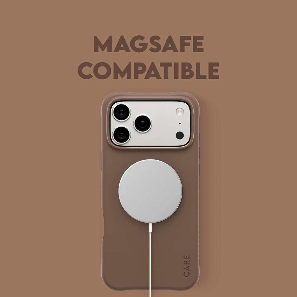 MagSafe-deksel for Apple iPhone 17 Pro Max, PanzerGlass, Fashionable Care, Brun