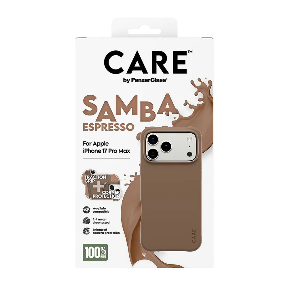 MagSafe-deksel for Apple iPhone 17 Pro Max, PanzerGlass, Fashionable Care, Brun