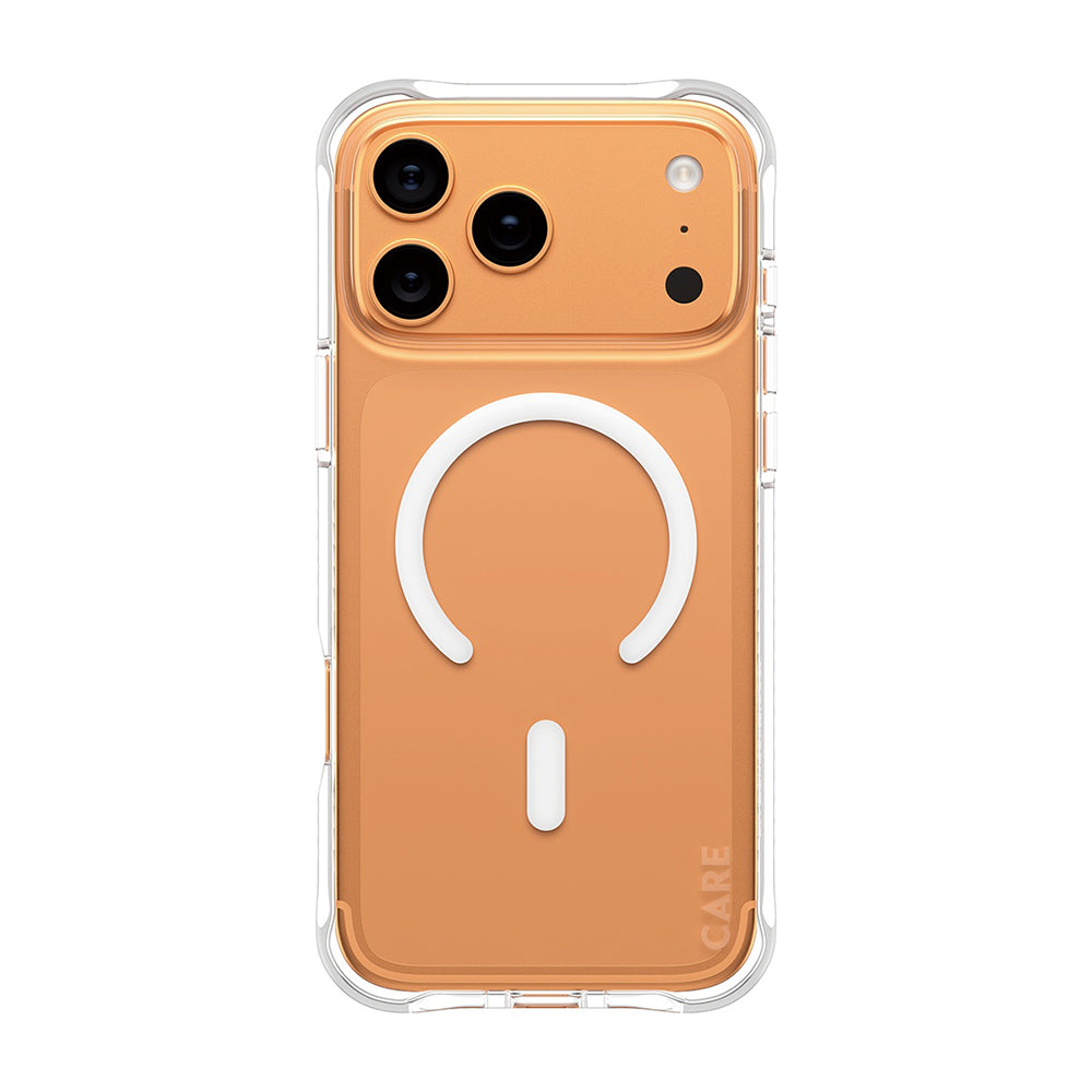 MagSafe-deksel for Apple iPhone 17 Pro Max, PanzerGlass, Motebevisst, Transparent Hvit