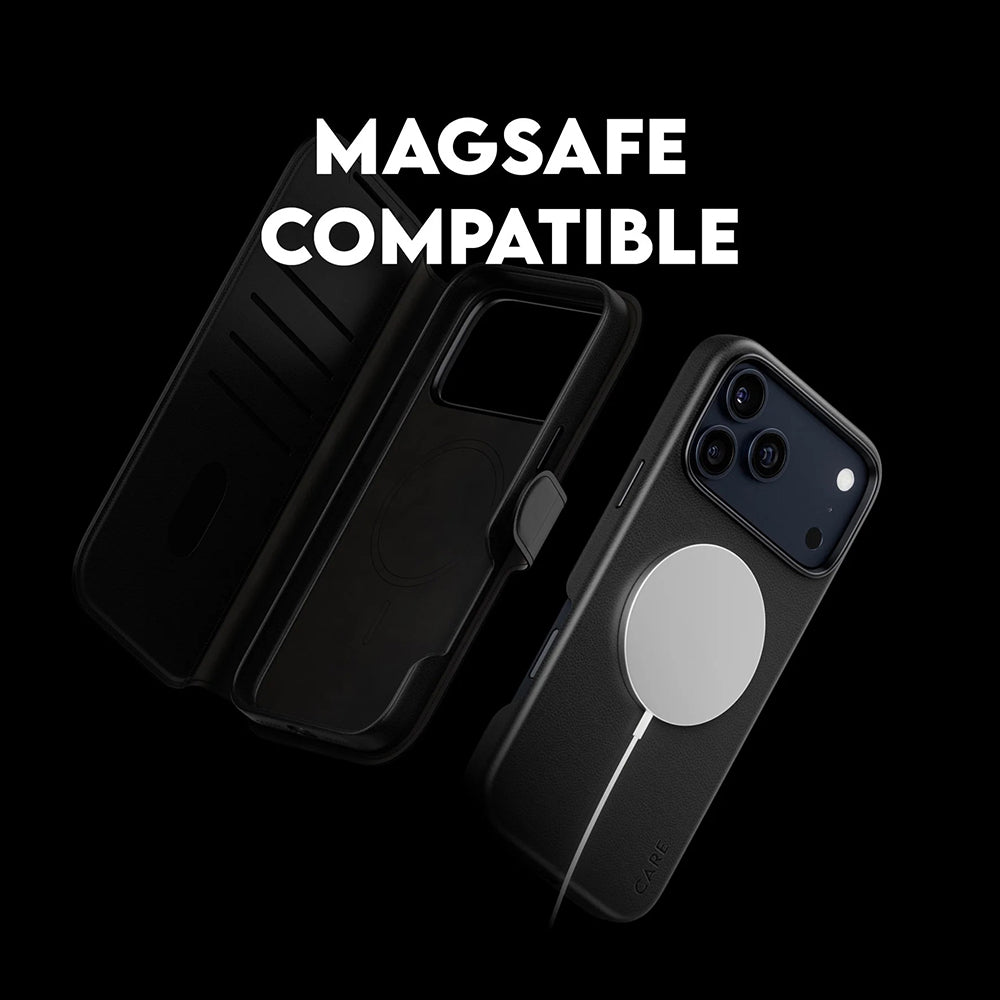 MagSafe-deksel for Apple iPhone 17 Pro Max, PanzerGlass, Care Feature Tango Two-in-One, Svart