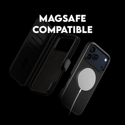 MagSafe-deksel for Apple iPhone 17 Pro Max, PanzerGlass, Care Feature Tango Two-in-One, Svart