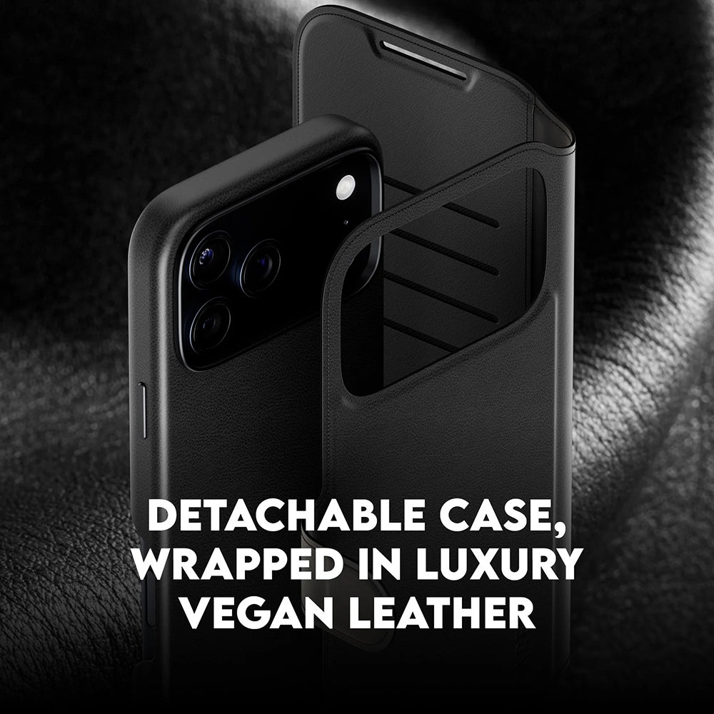 MagSafe-deksel for Apple iPhone 17 Pro Max, PanzerGlass, Care Feature Tango Two-in-One, Svart