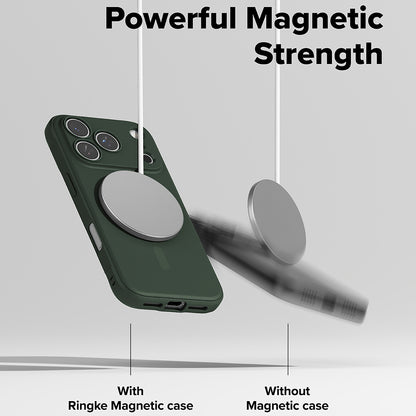 MagSafe-deksel for Apple iPhone 17 Pro Max, Ringke, Onyx, Mørkegrønn