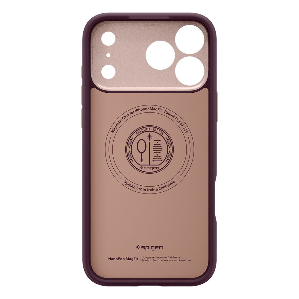 MagSafe-deksel for Apple iPhone 17 Pro Max, Spigen, Caseology Nano Pop, Kirsebærrød