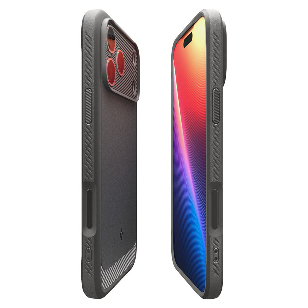MagSafe-deksel for Apple iPhone 17 Pro Max, Spigen, Rugged Armor, Grå
