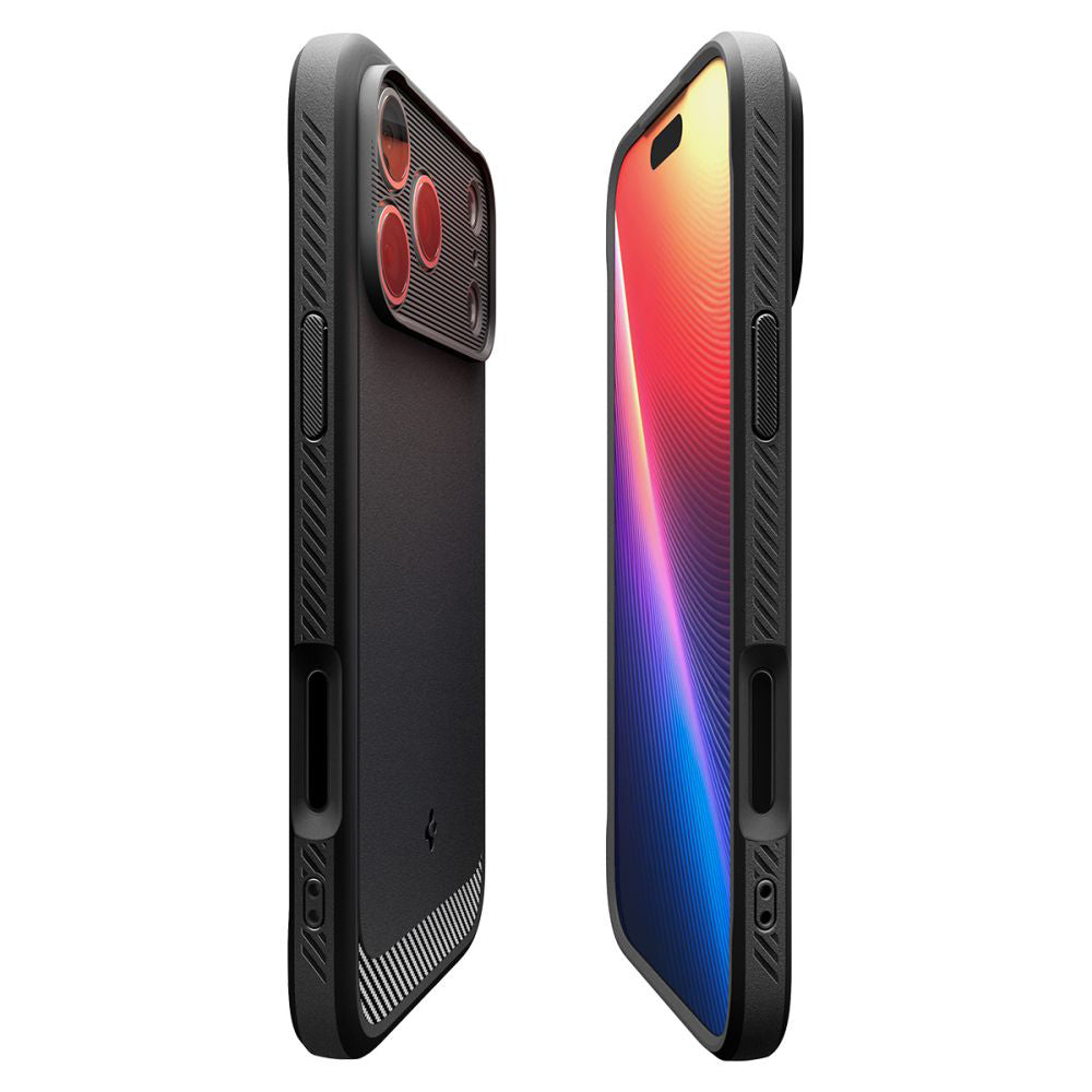 MagSafe-deksel for Apple iPhone 17 Pro Max, Spigen, Rugged Armor, Matt Svart