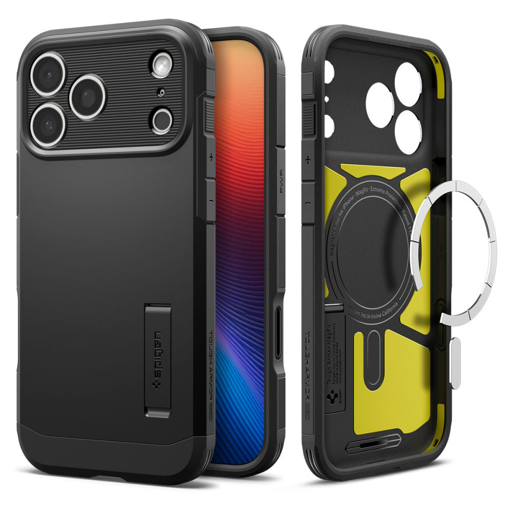 MagSafe-deksel for Apple iPhone 17 Pro Max, Spigen, Tough Armor T, Svart